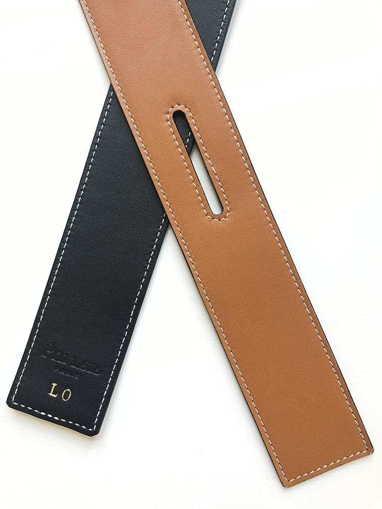 intitiales-dorée-ceinture-cuir-cadeau-femme-luxe-francaise-ecoresponsable-mode-durable-noeud
