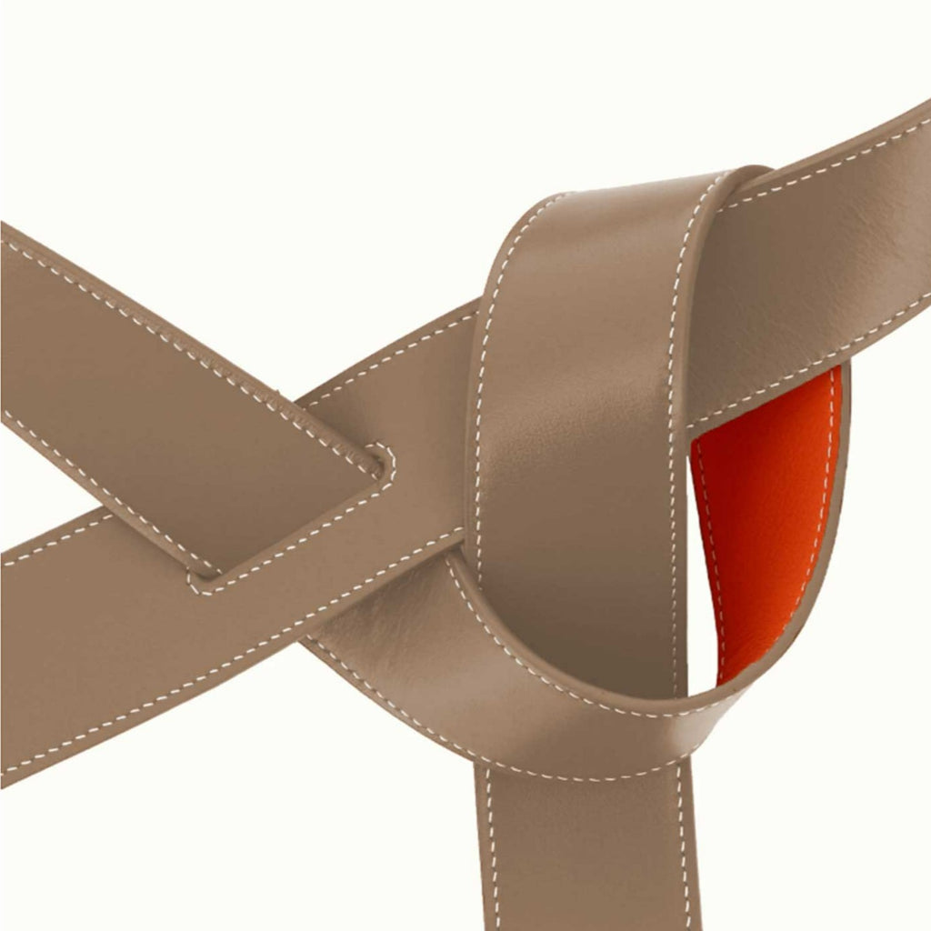 ceinture-phi-large-bicolore-reversible-orange-étoupe-cuir-boucle-fabrication-francaise-accessoire-femme-tendance-nombre-dor