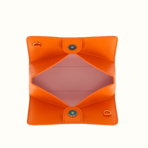 phibie-mini-orange-pliable-cuir-phi1618-mémoire-de-forme-sac