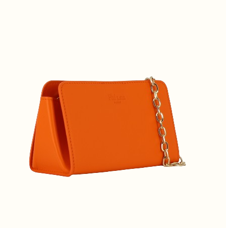 Sac à main Phibie mini pliable orange profil de Phi1618, accessoire de mode haut de gamme