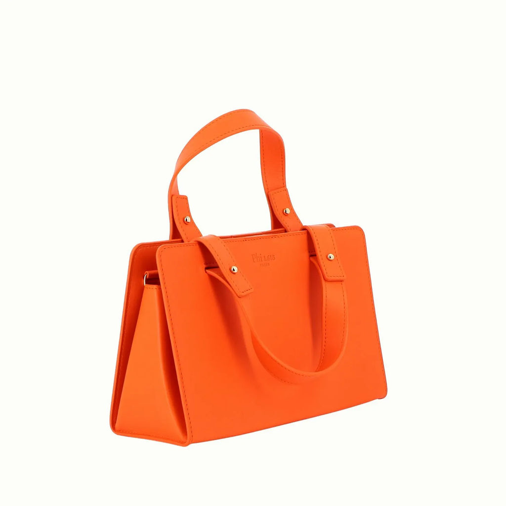 Sac à main Phibie orange profil de Phi1618, accessoire de mode haut de gamme