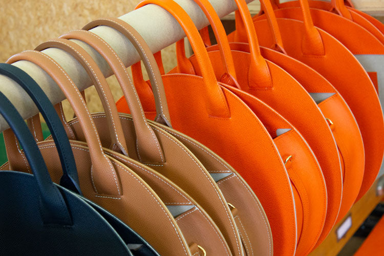 Sacs Philo orange, fauve de Phi1618, accessoire de mode haut de gamme