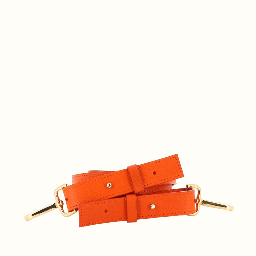 sac-philo-orange-cuir-finition-sellier-passe-main-interchangeable-accessoire-femme-pentagramme-nombre-dor-phi-1618-haute-maroquinerie-artisanat-francais