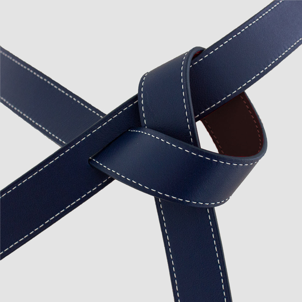 ceinture-phi-fine-bicolore-reversible-bordeaux-bleu-marine-cuir-fabrication-francaise-artisanat